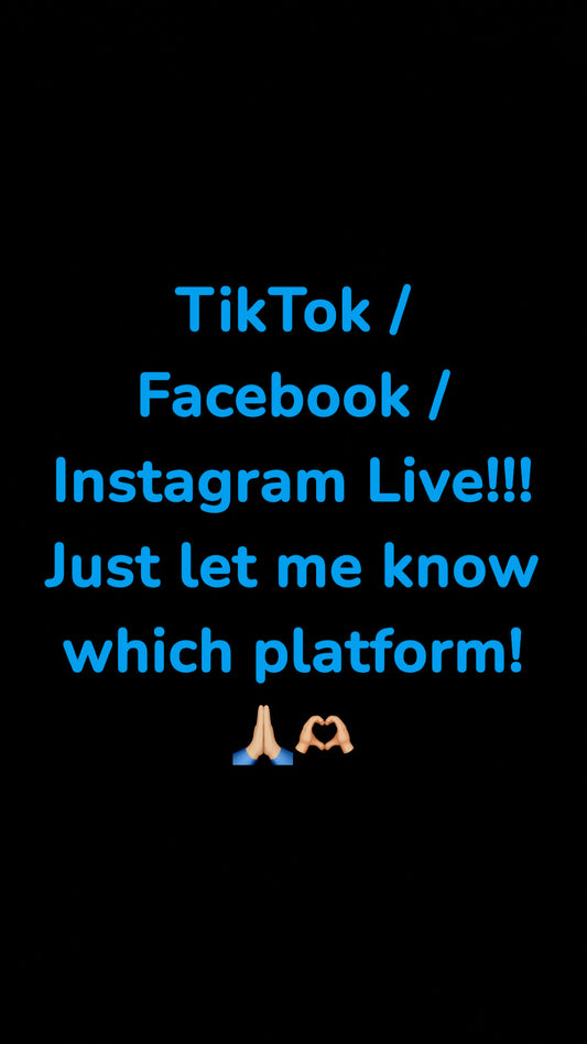 To do your order on Live!!!